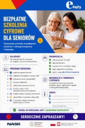 Sosnowiec i&nbsp;okolice- Bezpłatne szkolenia cyfrowe dla seniorów – projekt Ministerstwa Cyfryzacji i&nbsp;NASK („eFajfy”)